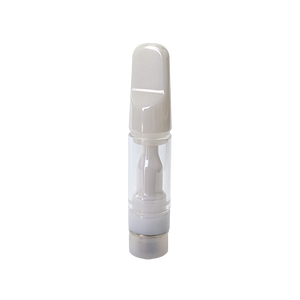 White 0.5 ml Zirconia 007 510 thread vape cartridge with flat mouth tip
