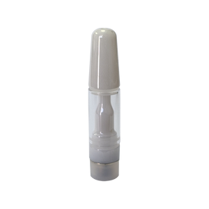 White 0.5 ml Zirconia 007 510 thread vape cartridge with round mouth tip