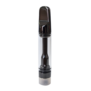 Black 1 ml Zirconia 007 510 thread vape cartridge with flat mouth tip