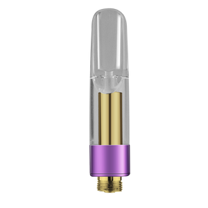 0.5mL DM 016 510 thread vape cartridge with gold base and purple colorization
