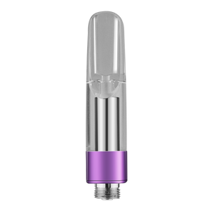 0.5mL DM 016 510 thread vape cartridge with silver base and purple colorization
