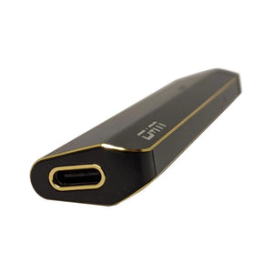 Black DM Lift vape pod battery with gold trim